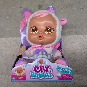 Cry Baby Doll with Real Tears and Crying Cindy Lamb- New in Original Packaging